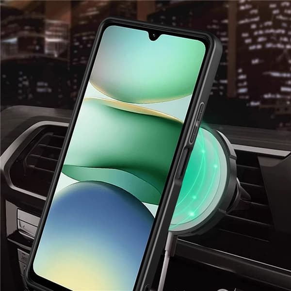 Xiaomi Redmi A5 4G Armor Hybrid Magnetisk Ring Cover - Sort Sort