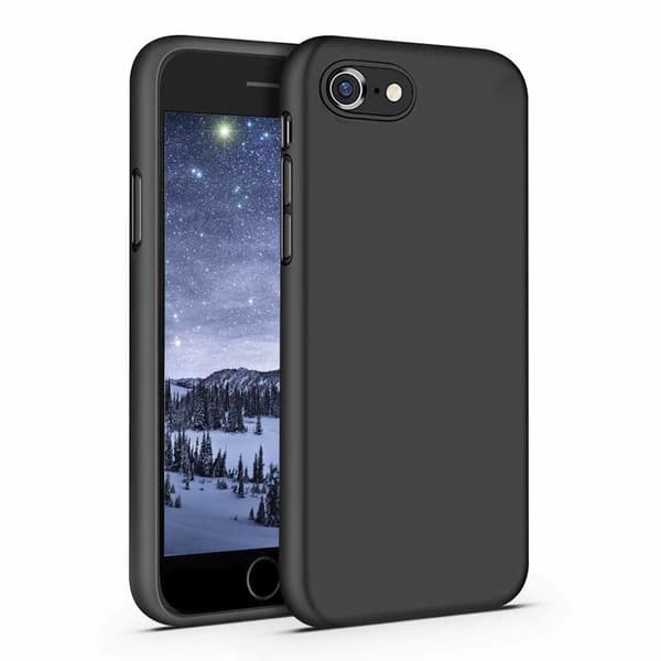 iPhone 7/8/SE Silikonskyddsfodral (Svart)