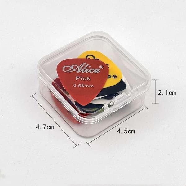 10-pack gitarrplektrum, tonkontroll elgitarr och elbas flerfärgad
