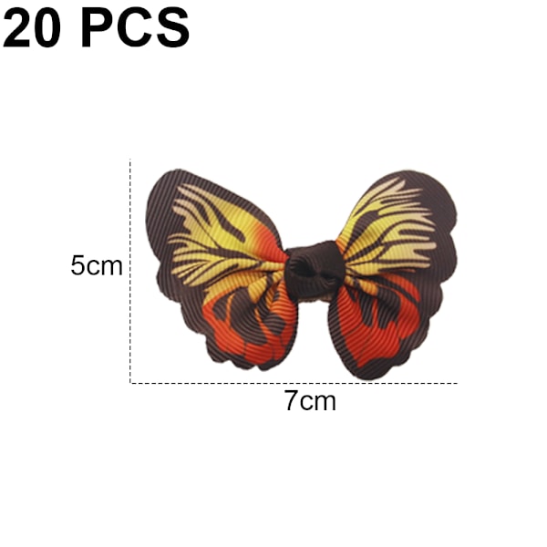 20 st blandade färger massor husdjur hund hår rosetter fjäril w/klämma fest hund skötsel