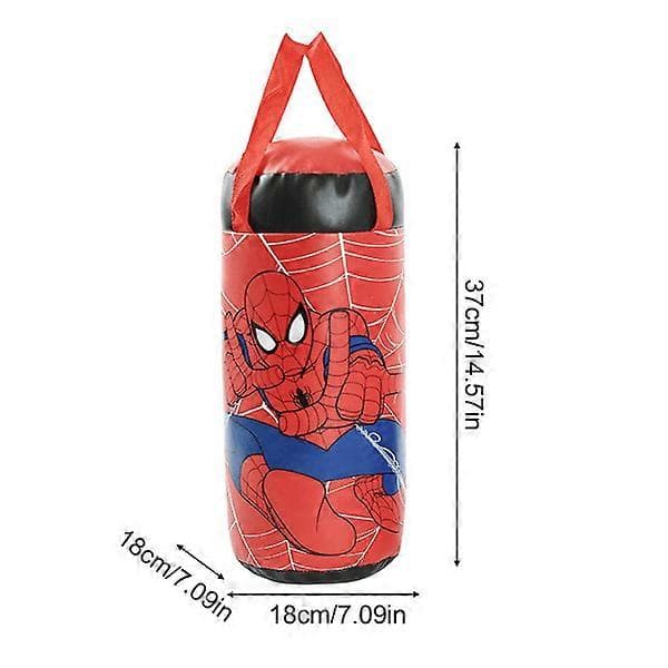 Spider-Man boksesekk for barn, boksesekk-leke med boksehansker og justerbart stativ, bursdagsgave til gutter 4-9 år