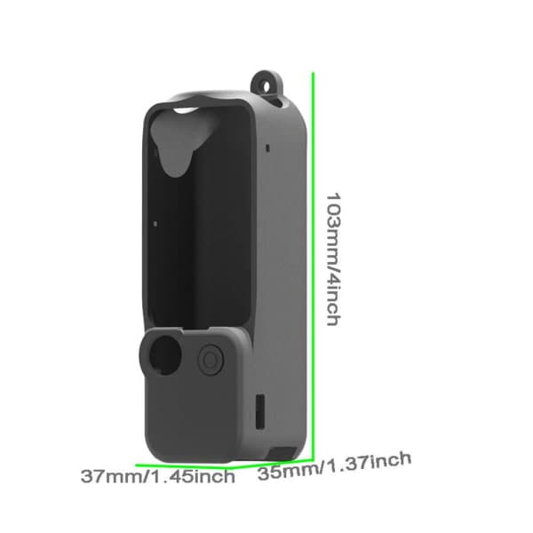 Blødt etui til DJI Osmo Pocket 3 Cover Silikone Etui C Sort Til DJI Osmo Pocket3