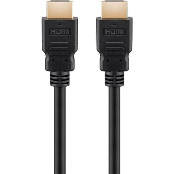 HDMI-kaapeli 10m, kullattu, 1.4, pyöreä, musta