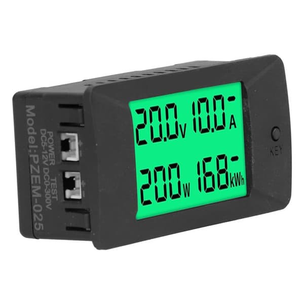 Digital LCD energimåler, spennings- og strømindikator, 5-12V DC voltmeter PZEM-025