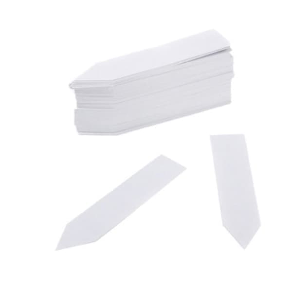 Växtetiketter / Växtskyltar för enkel växtidentifiering - 100-pack Vit 10x2 cm Vit 10x2 cm