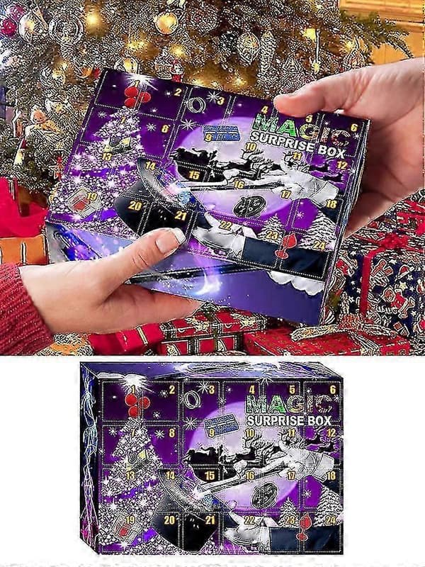 2026 Adventskalender Magic Blind Box Julklapp Magic Props Blind Box Magic Leksaker Rolig Blind Box