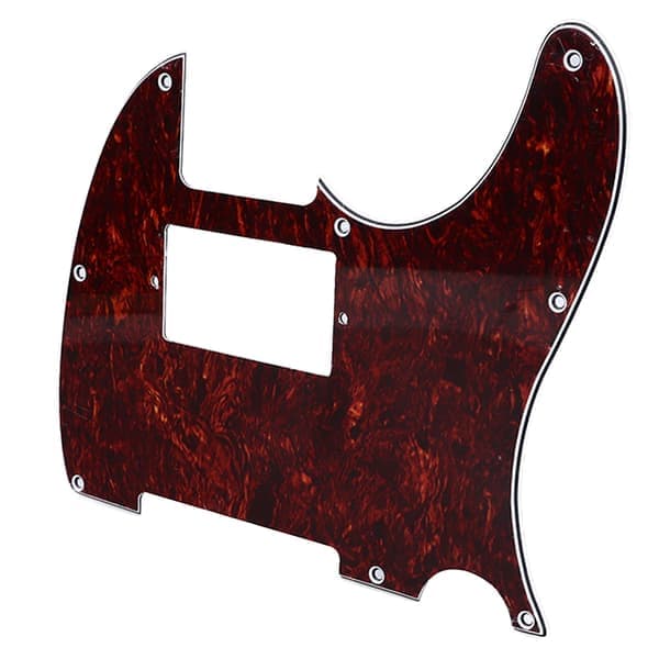 Gitarrplektrumskydd PVC Anti Scratch Dekorativ Brusreducerande Gitarrskyddsplatta för Fender Telecaster Röd