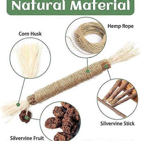 6-pak naturlige Matatabi Silvervine tyggepinde, kattelegetøj