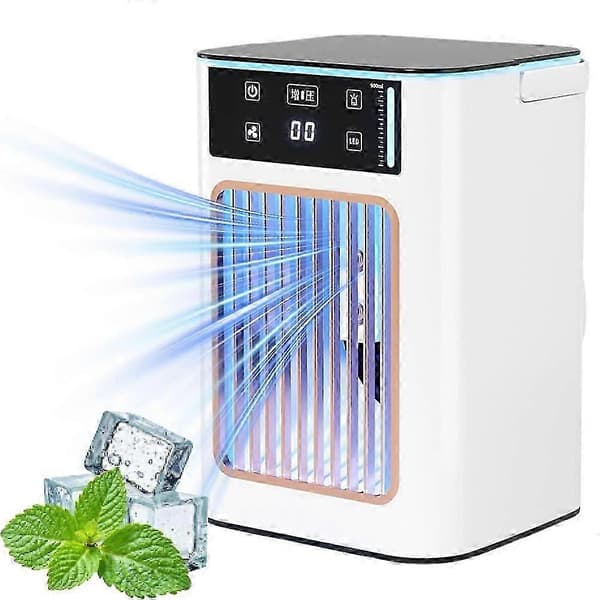 USB mobil luftkøler 900 ml vandtanke køleventilator