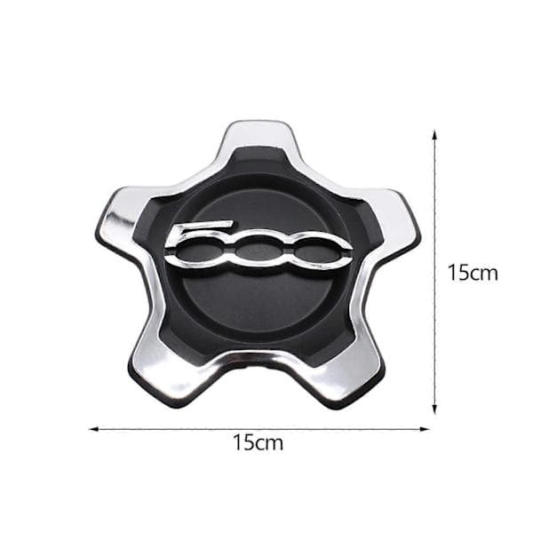 735626312 Sort alufælg navkapsel monteringstilbehør til Fiat 500x_Gode ting