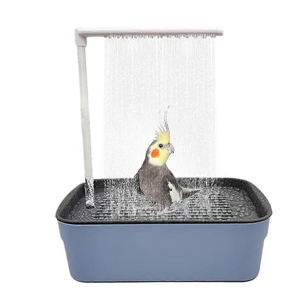 Fågelduschkar Papegoja Automatisk Bad Husdjur Cirkulerande Vatten Badkar