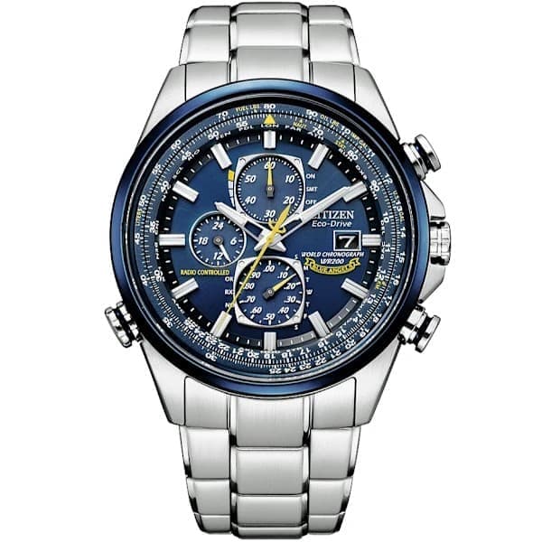 NY Lyxig CITIZEN Blue Angels Klocka - Herr World Chronograph Quartz