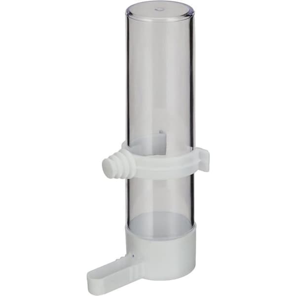 Fuglevanner - 1 enhet - Gjennomsiktig plast - Vanndispenser - Volierebur - 15 cm Hvit