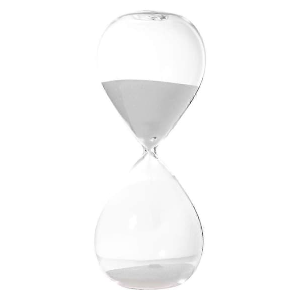 Sandklocka Timer Transparent Glas Sandklocka Modern Sandklocka Timer Kreativ Sandklocka (Vit)