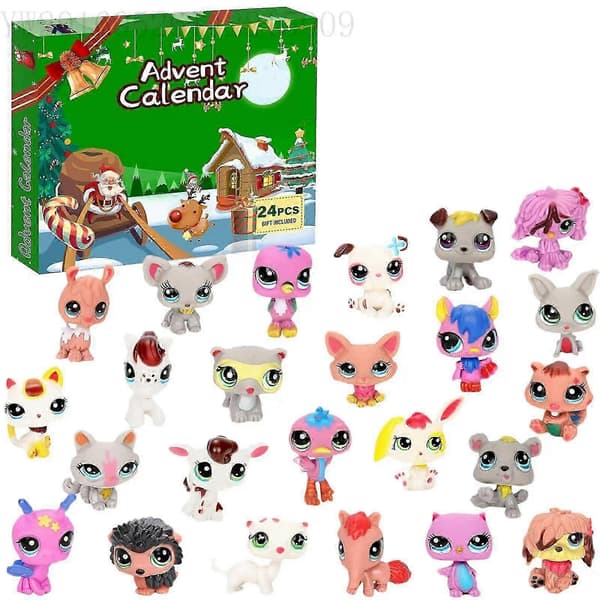 Julekalender med 24 anime-figurer i blind box - Julekalenderpynt