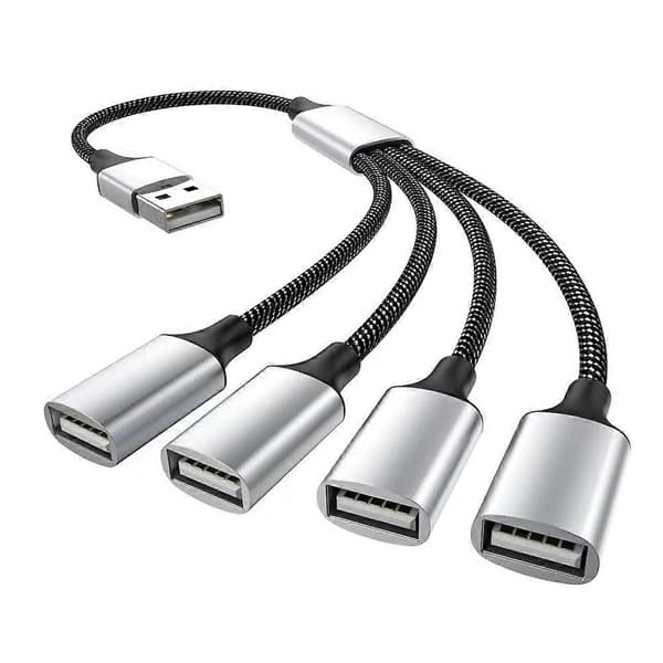 USB til 3 USB 2.0 HUB Dobbelt 4-ports Multi Splitter Adapter OTG til PC Bærbar Surface Tilbehør USB A Forlænger Strøm Data USB 2USB