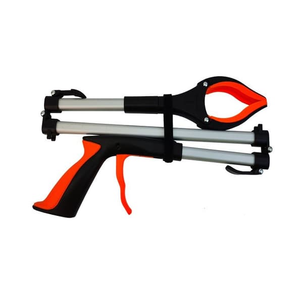 Sammenfoldelig magnetisk bladopsamler med langt, robust håndtag - Haveaffaldsopsamler - 1 stk.