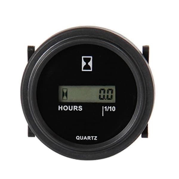 Digital timeteller, nullstillbar, total driftstid, datalagring for gressklipper, traktor, generator, golfbil