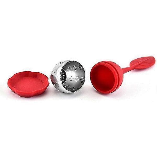 Tesier til løs te 4 stk. tesier, tebladssi, teinfuser i rustfrit stål, nem at rengøre, teinfuser til løse blade