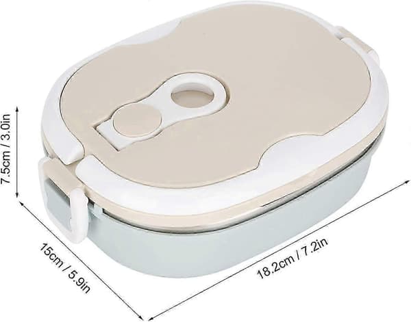 Termisk Bento Matboks med Termisk Isolasjon i Rustfritt Stål, 1-3 Lag med Matbeholdere for Barn Voksne Studenter Barn Pakk Mat Egnet for