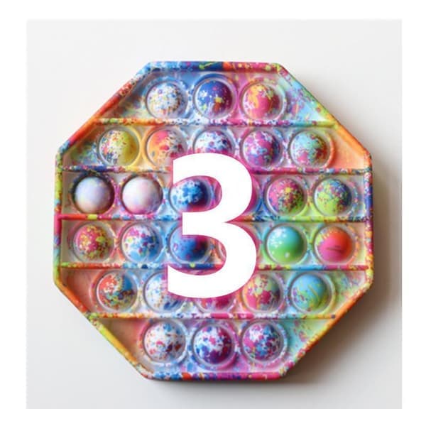 Speciel Camouflage Popit Fidget Pop It - CE Godkendt 3 Farver Model 1 Model 1