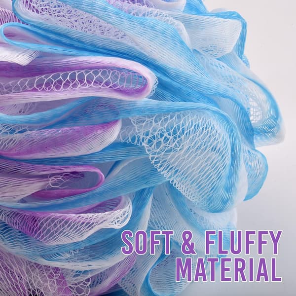 Loofah Exfolierande Badsvamp – 60g/ST Extra Stor Duschpuff, Kroppspuff, Duschsvamp, Duschscrunchie Set om 4