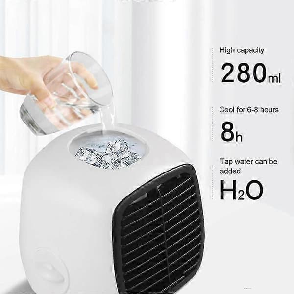 USB Hjem Mini Luftkøler Bærbar Desktop Lille Ventilator Befugtning Kold Kontor Køling Aircondition
