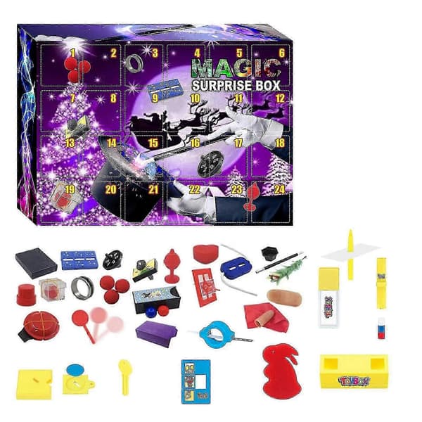 2026 Adventskalender Magic Blind Box Julstämning Present Magic Prop Blind Box Magic Toy Fun Blind Box
