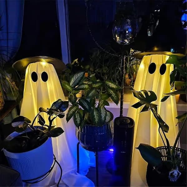Aavevalokoriste ulkokäyttöön, joulu- ja halloween-koriste