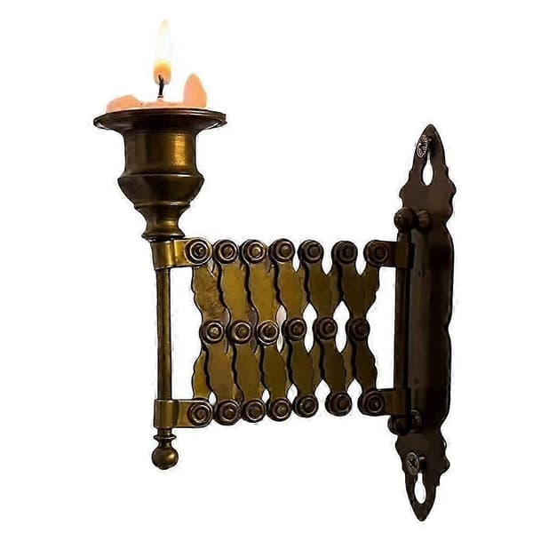 Utvidbar konisk lysestake, vintage utvidbar konisk lysestake antikk