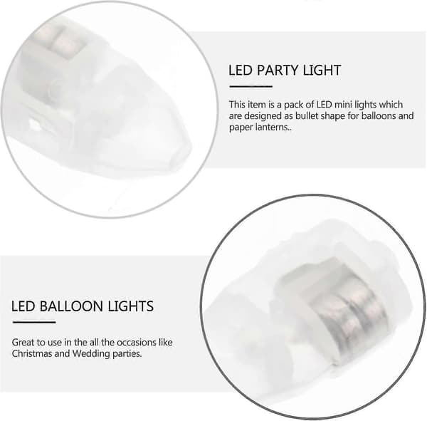 Pakke med 30 Mini LED - For Å Komplementere Lykter