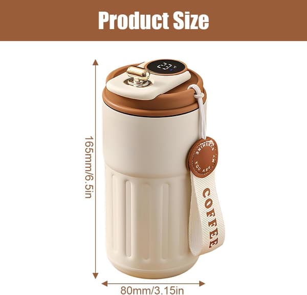 420ml Maple Kaffe Termos i Rustfritt Stål for Varme Drikker