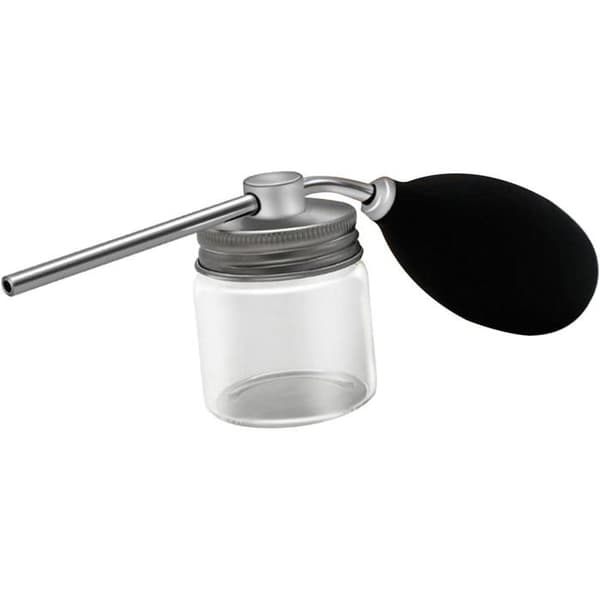 Talkpulversprayflaska, frisör, talkpulverdispenser