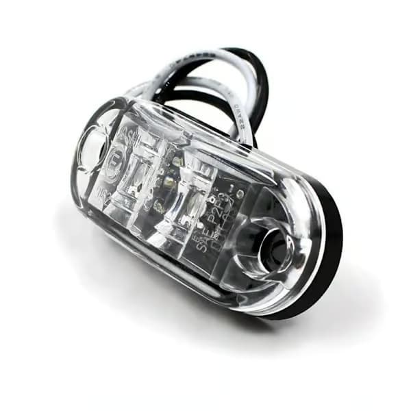 10X 2 LED sidemarkeringslygter 12/24V LED positionslys trailer sidelys advarselslys til lastbil autocamper campingvogn white