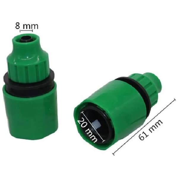 Erä 2 pikaliitintä 4/7 mm ja 8/11 mm letkuille ja suuttimille