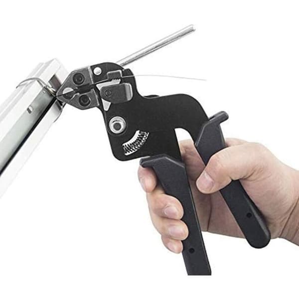 Rustfri Stål Kabelbinder Tang, Rustfri Stål Kabelbinder Værktøj med Skærefunktion, Kabelbinder Pistol