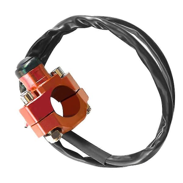 Aluminium Motorcykel Stop Start Kill Switch Knap Til 22mm Styr Atvquad Red