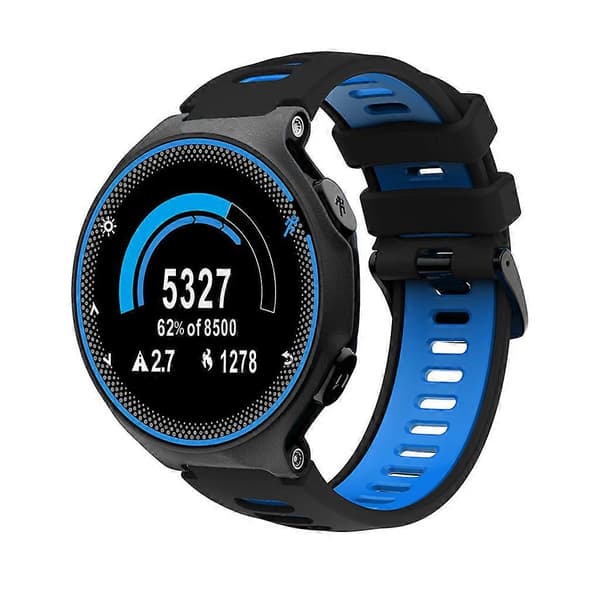 Erstatningssilikonrem med stålspenne for Garmin- Forerunner 735xt/220/230/235 5