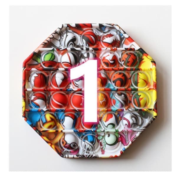 Speciel Camouflage Popit Fidget Pop It - CE Godkendt 3 Farver Model 1 Model 1