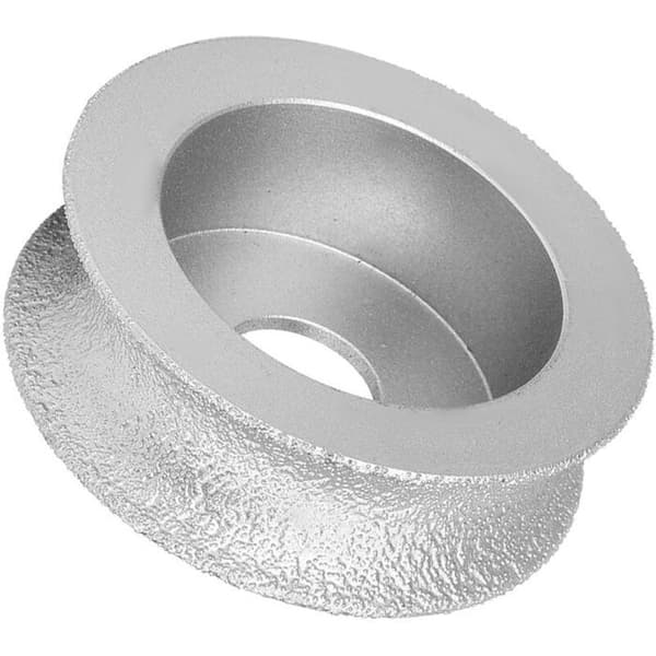 7,3 cm loddet diamant-slibeskive, konkav, til keramik, glas og sten, 2,0 cm
