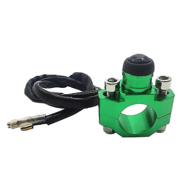 Aluminium Motorcykel Stop Start Kill Switch Knap Til 22mm Styr Atvquad Green