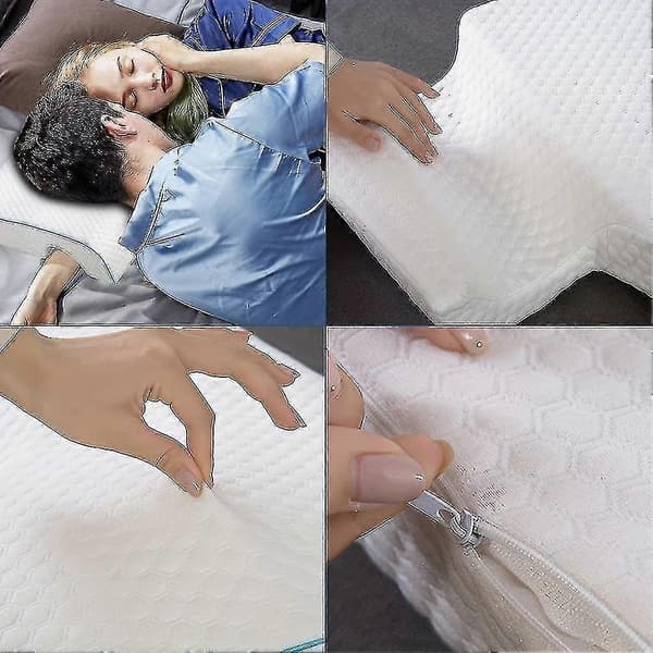 1 st Välvd Kudde Med Långsam Återhämtning Memory Foam För Par - Anti-tryck Handkudde Left Arm