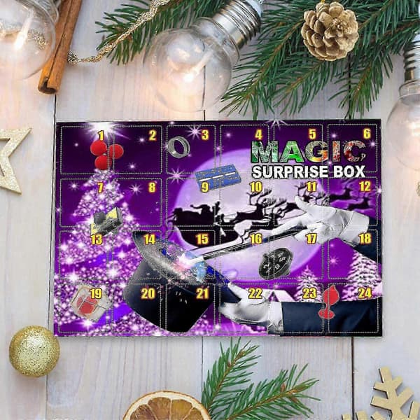2026 Adventskalender Magic Blind Box Julstämning Present Magic Prop Blind Box Magic Toy Fun Blind Box