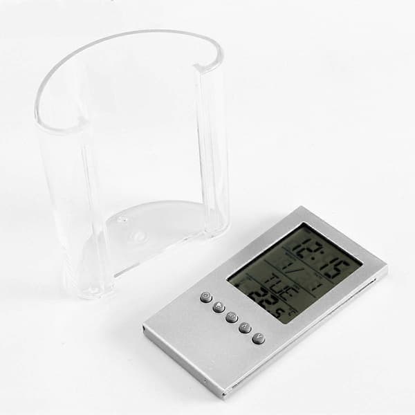 Ny Abs Multifunktionell Digital Skrivbords Pennhållare Display Lcd Väckarklocka Termometer & Kalender Heminredning