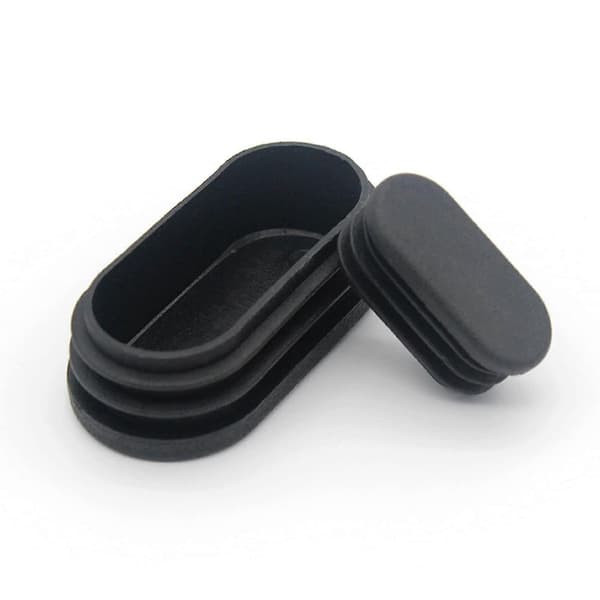 100 stk. 15x30mm Plast Endestykker, til Møbelfødder Rør Ovale Endestykker, til Plast Stoleben Stopper, til Ovalt Rør