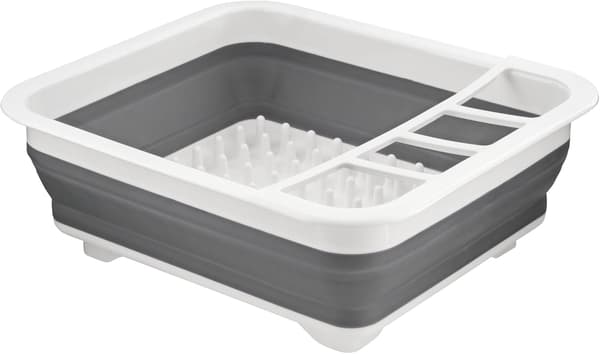 Utbyggbart hopfällbart diskställ med bestickavdelare 34.5*28*10