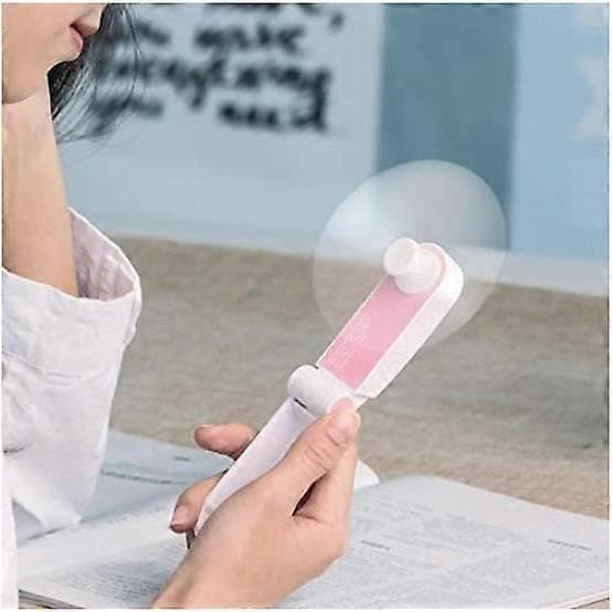 Mini bærbar ventilator - Sammenfoldelig - USB genopladelig - 2 hastigheder - Stille
