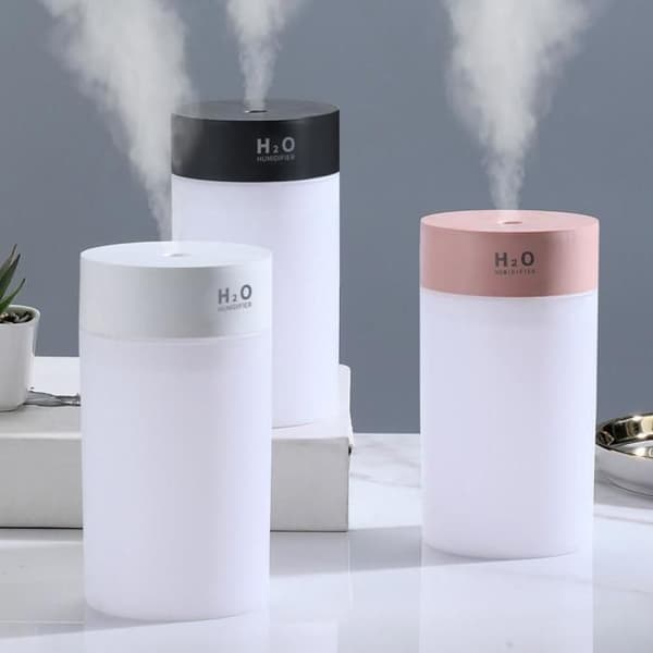 Farverig USB-luftfugter, forlygte, lille mini-sprøjte til bil, hjem, soveværelse, kontor