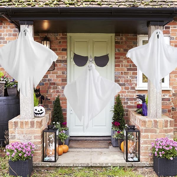 3 stycken Halloween hängande spöke, hängande spökdekoration Hallowe
