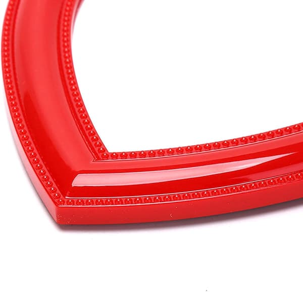 Hjärtsminkspegel Kosmetisk spegel Vägg Bordsspegel Sovrumsspegel, Present 17,5*18,5cm Red